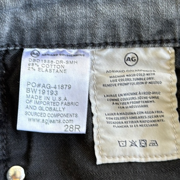 Adriano Goldschmied The High Rise Stevie Ankle Jeans in Washed Black, 28R - Picture 10 of 15